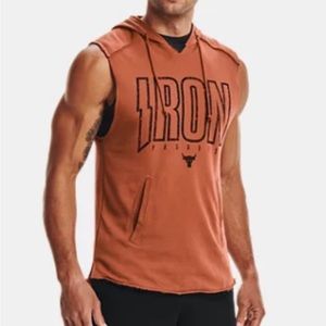 Mens Project Rock Hooded Tank